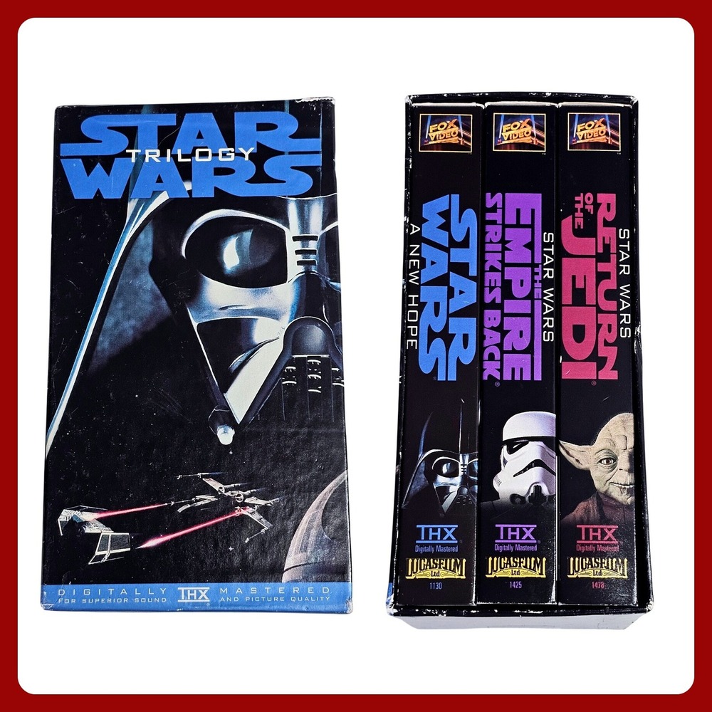 Star Wars Trilogy VHS Box Set‎ THX Digitally Mastered 1995 Lucasfilm Fox Video
